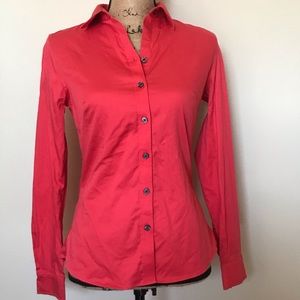 NWOT red banana republic button down blouse